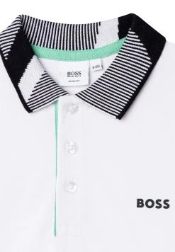 BOSS Kidswear JACQUARD Polo Blanc Enfant -BOSS Soldes Magasin 035569e8f7374c56b2b23a7212bb4e17