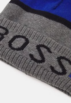 BOSS Kidswear PULL ON HAT UNISEX Bonnet Grey Marl Medium -BOSS Soldes Magasin 03aac48f1c0240368a490a376491f01e