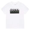 BOSS Kidswear Enfant T Shirt Imprimé Blanc -BOSS Soldes Magasin 059c8b32b0624ff5aff9d8b08e857a0a