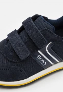 BOSS Kidswear TRAINERS Baskets Basses Bleu Cargo Enfant -BOSS Soldes Magasin 060a7fb38111421584b152cd90796049