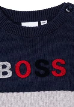 BOSS Kidswear Pullover Marine Gris Enfant -BOSS Soldes Magasin 0b77bbf98704435787539306aaefd4f8