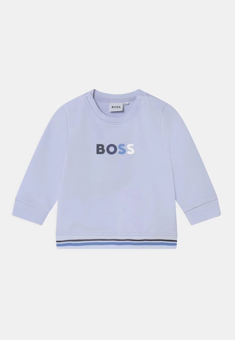 BOSS Kidswear UNISEX Sweatshirt Pale Blue 3 BOSS Kidswear UNISEX Sweatshirt Pale Blue