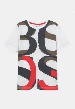 BOSS Kidswear T Shirt Imprimé White Enfant