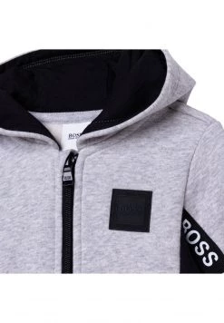BOSS Kidswear Enfant ZIPPÉ À CAPUCHE Gilet Gris Chine -BOSS Soldes Magasin 14a1a95dc36d45ec80d90d6070f50689