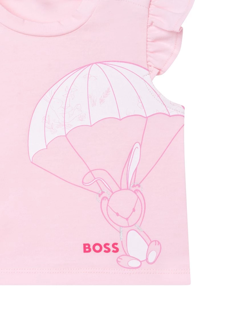 BOSS Kidswear Enfant T Shirt Imprimé Baby Pink 5 BOSS Kidswear Enfant T Shirt Imprimé Baby Pink – Image 3