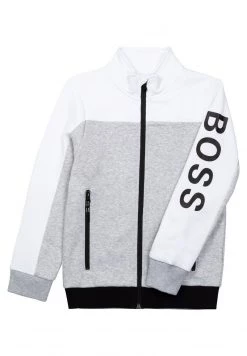 BOSS Kidswear Sweat à Capuche Zippé Gris Chine Enfant -BOSS Soldes Magasin 160ca688d64d4fb08d9505ea2d1d09b6