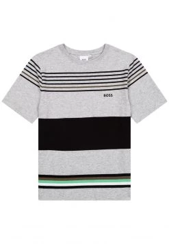 BOSS Kidswear T Shirt Imprimé Gris Chine Enfant