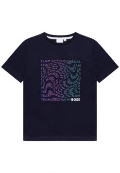 BOSS Kidswear T Shirt Imprimé Bleu Cargo Enfant