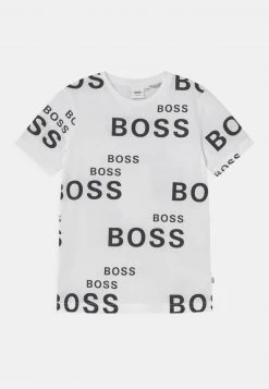 BOSS Kidswear SHORT SLEEVES TEE T Shirt Imprimé White Enfant