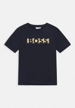 BOSS Kidswear Enfant SHORT SLEEVES TEE T Shirt Imprimé Navy