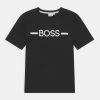 BOSS Kidswear SHORT SLEEVES TEE T Shirt Imprimé Black Enfant