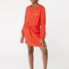 BOSS Kidswear MANCHES LONGUES Robe De Jour Rouge Orange Enfant -BOSS Soldes Magasin 24f74749fd77488a904b8883b15ef00a