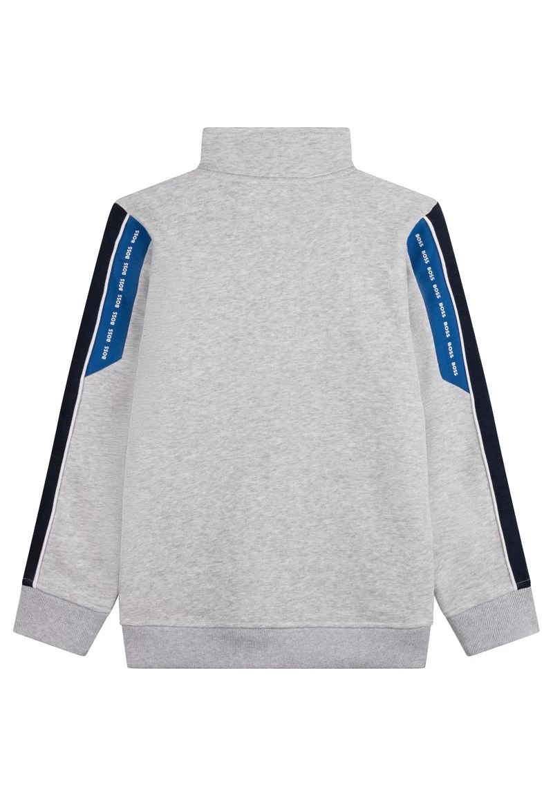 BOSS Kidswear Enfant Sweat à Capuche Zippé Gris Chine 4 BOSS Kidswear Enfant Sweat à Capuche Zippé Gris Chine – Image 2