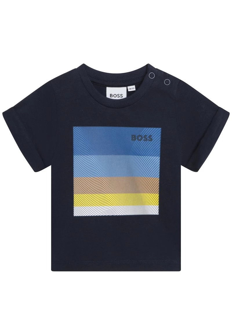 BOSS Kidswear Enfant AVEC IMPRIMÉ T Shirt Imprimé Bleu Cargo 3 BOSS Kidswear Enfant AVEC IMPRIMÉ T Shirt Imprimé Bleu Cargo