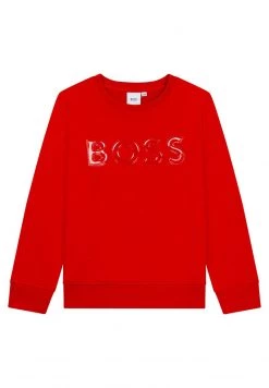 BOSS Kidswear Sweatshirt Rouge Orange Enfant