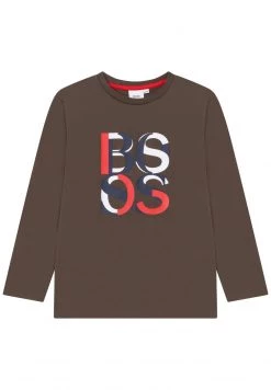 BOSS Kidswear LONG SLEEVE T Shirt à Manches Longues Kaki Enfant