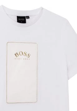BOSS Kidswear MANCHES COURTES T Shirt Imprimé Blanc Enfant -BOSS Soldes Magasin 2c363ffd84c44e8f8e7e3d35e82bc4e7