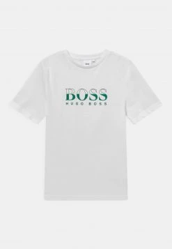 BOSS Kidswear T Shirt Imprimé White Enfant