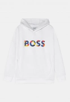 BOSS Kidswear HOODED UNISEX Sweatshirt White