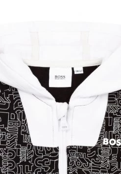 BOSS Kidswear Enfant Sweat à Capuche Zippé Black -BOSS Soldes Magasin 30739abb4c0f4a4a95fd533bf8b4353b