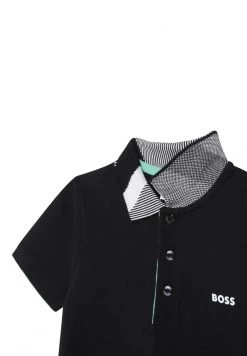 BOSS Kidswear Enfant JACQUARD Polo Black -BOSS Soldes Magasin 32709b82c4be436d90088ee5d11ebf0f
