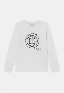BOSS Kidswear Enfant LONG SLEEVE T Shirt à Manches Longues White