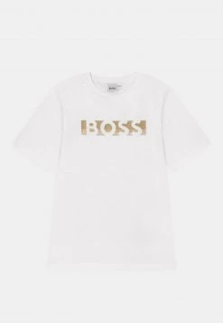 BOSS Kidswear SHORT SLEEVES TEE T Shirt Imprimé White Enfant