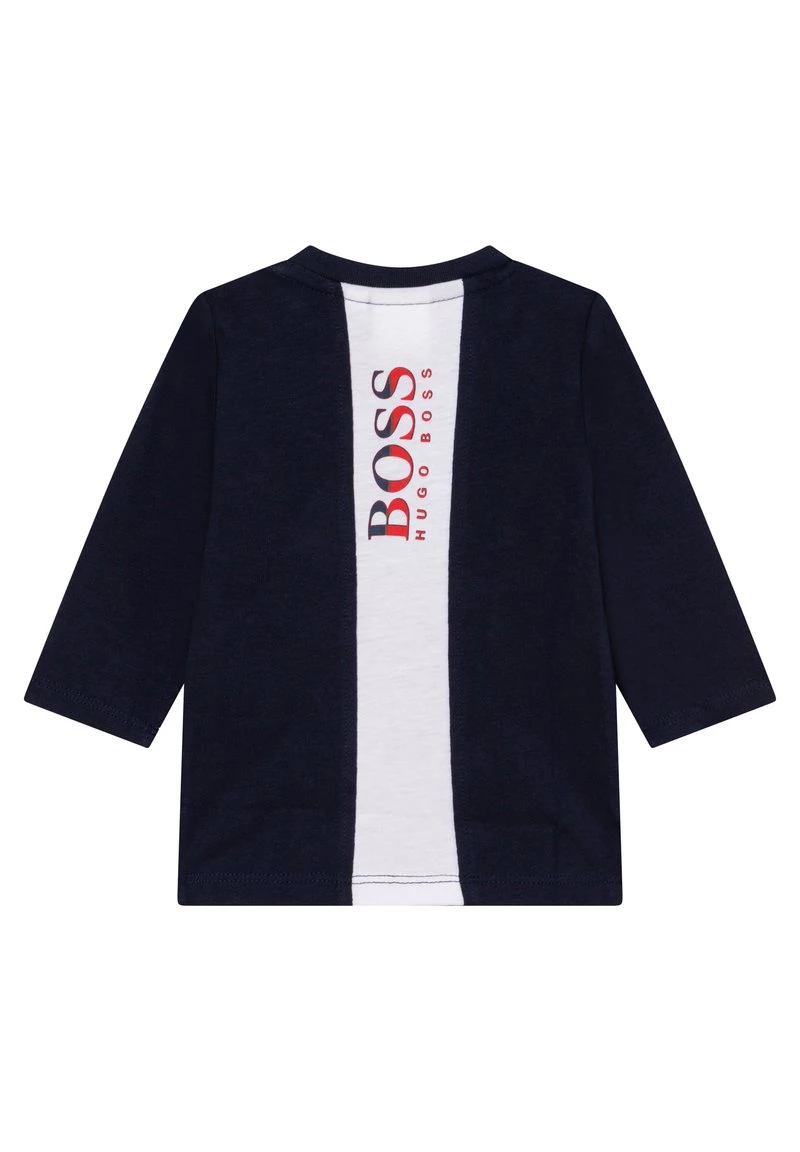 BOSS Kidswear Enfant T Shirt à Manches Longues Bleu Cargo 4 BOSS Kidswear Enfant T Shirt à Manches Longues Bleu Cargo – Image 2