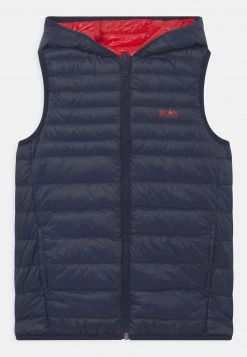 BOSS Kidswear REVERSIBLE PUFFER SLEEVELESS Veste Sans Manches Red Enfant -BOSS Soldes Magasin 3ffeade0db694568acffb198e328af6b
