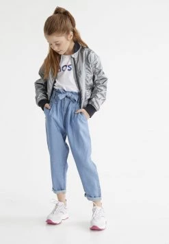 BOSS Kidswear Enfant Blouson Bomber Silver