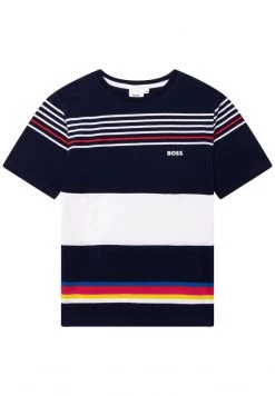 BOSS Kidswear T Shirt Imprimé Bleu Cargo Enfant