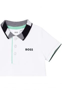 BOSS Kidswear Polo Blanc Enfant -BOSS Soldes Magasin 461d07741df04486baeb2481b1002d36