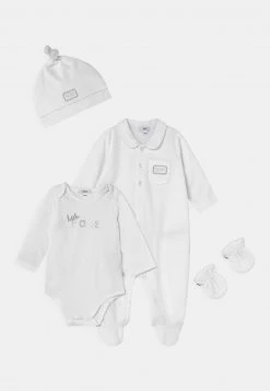 BOSS Kidswear HAT MITTENS SET UNISEX Grenouillère White
