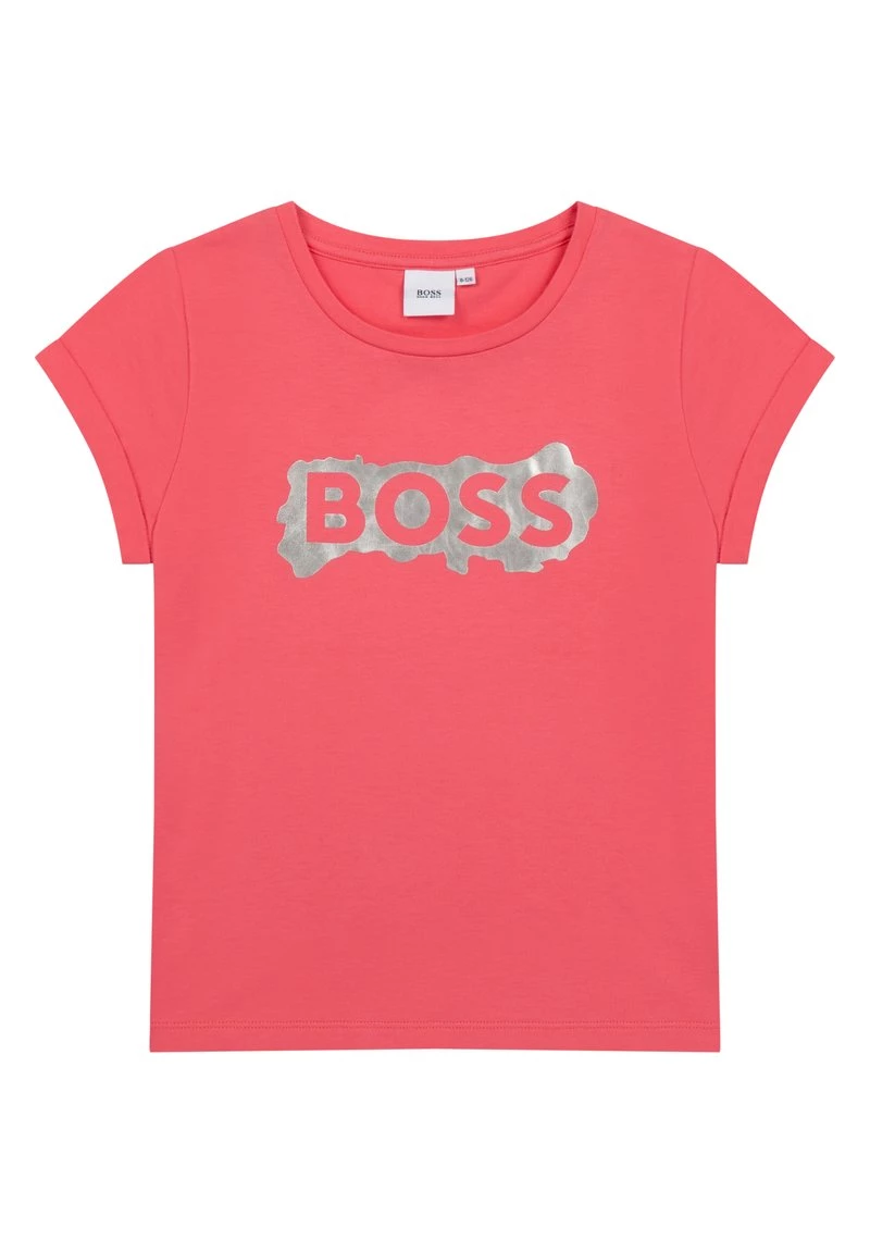 BOSS Kidswear Enfant SHORT SLEEVES TEE T Shirt Imprimé Pink Atomic 3 BOSS Kidswear Enfant SHORT SLEEVES TEE T Shirt Imprimé Pink Atomic