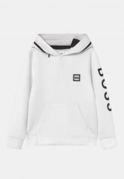 BOSS Kidswear Enfant HOODED T Shirt à Manches Longues White