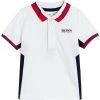 BOSS Kidswear EXTENSIBLE Polo Blanc Enfant 1 BOSS Kidswear EXTENSIBLE Polo Blanc Enfant -BOSS Soldes Magasin 4f1b5a025e254ca08a855bef6490b3e6