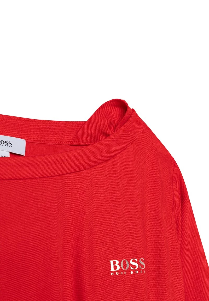 BOSS Kidswear MANCHES LONGUES Robe De Jour Rouge Orange Enfant 7 BOSS Kidswear MANCHES LONGUES Robe De Jour Rouge Orange Enfant – Image 5
