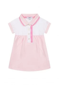 BOSS Kidswear SLEEVED Robe Chemise Baby Pink Enfant