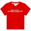 BOSS Kidswear T Shirt Imprimé Rouge Orange Enfant -BOSS Soldes Magasin 53406edd157b4ea1b7caecc7a0ec4418