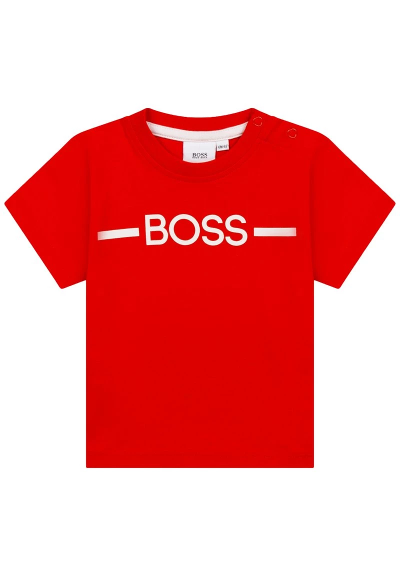 BOSS Kidswear T Shirt Imprimé Rouge Orange Enfant 3 BOSS Kidswear T Shirt Imprimé Rouge Orange Enfant