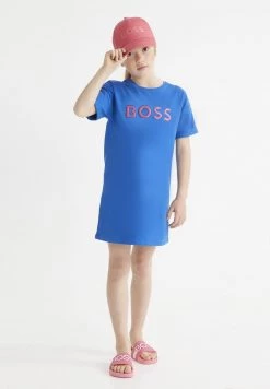 BOSS Kidswear Enfant Robe En Jersey Bleu Royal