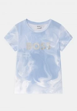 BOSS Kidswear Enfant SHORT SLEEVES TEE T Shirt Imprimé Pale Blue