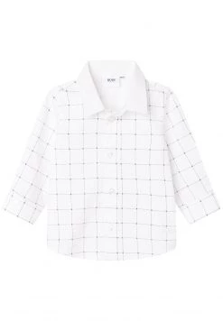 BOSS Kidswear Enfant EN À CARREAUX Chemise Blanc