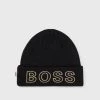 BOSS Kidswear Bonnet Black Unisex -BOSS Soldes Magasin 593015aca52542dfa0d576afc0b38e84