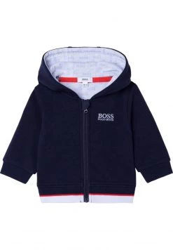 BOSS Kidswear Sweat à Capuche Zippé Bleu Cargo Unisex