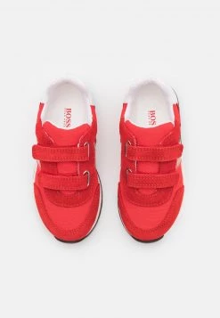 BOSS Kidswear Enfant TRAINERS Baskets Basses Bright Red -BOSS Soldes Magasin 6290ce4aebab40c7abb25d0e36f9e765