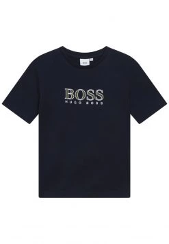 BOSS Kidswear Enfant T Shirt Imprimé Bleu Cargo