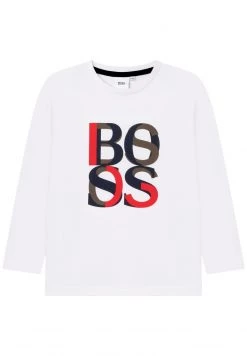 BOSS Kidswear Enfant LONG SLEEVE T Shirt à Manches Longues Blanc