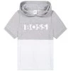 BOSS Kidswear T Shirt Imprimé Grey Enfant