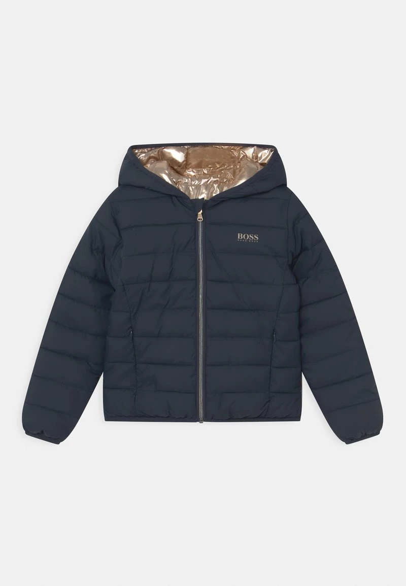 BOSS Kidswear Enfant REVERSIBLE PUFFER Veste D'hiver Navy 3 BOSS Kidswear Enfant REVERSIBLE PUFFER Veste D'hiver Navy